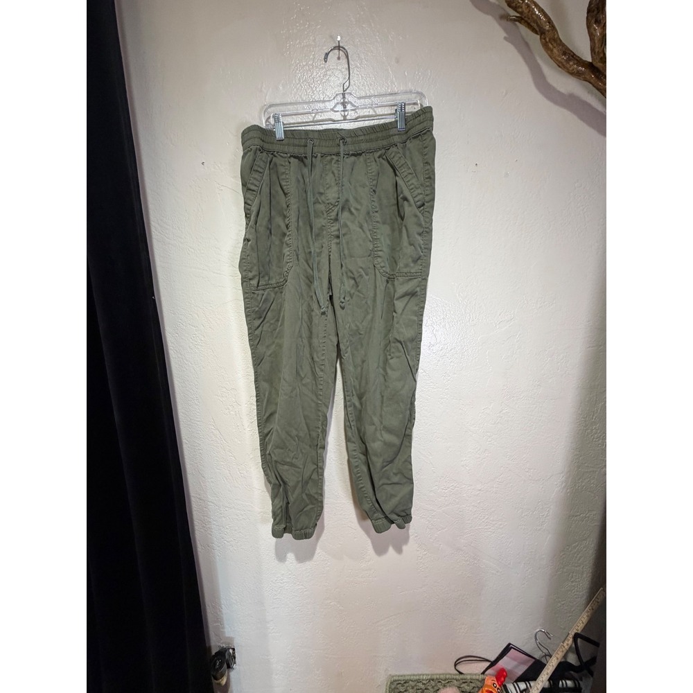 Supplies by Union Bay Womens XL Olive Green Cotton Tencel Jogger Pants Utility